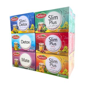 Slim & Detox Paket - 6 Teesorten Packungen 20x12=240 Teebeutel