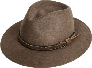 SCIPPIS AUSTIN Wollfilzhut, Filzhut Wollhut Westernhut Cowboyhut Freizeithut Outdoorhut Hut Braun/melange M