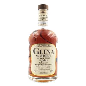 Glina Whisky Single Malt Whisky, 5 Jahre, Knupperkirschwein-Fass 0,7 L, alc. 43 Vol.-%