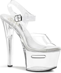 TIPJAR-708-2 Damen Sandale von Pleaser, Transparent EU 40, US 10