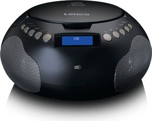Lenco SCD-341BK - Boombox mit DAB+/ FM radio und Bluetooth® - Batterie- oder netzbetriebenes Radio