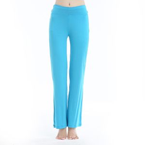 Damen Stretch Yogahosen mit hoher Taille Tanzhose Jogginghose,Farbe: Himmelblau,Größe:XL
