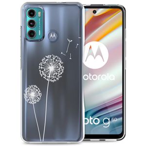 iMoshion Schutzhülle Motorola Moto G60 Hülle Design Back Cover Handyhülle für Motorola Moto G60 - Transparent Löwenzahn