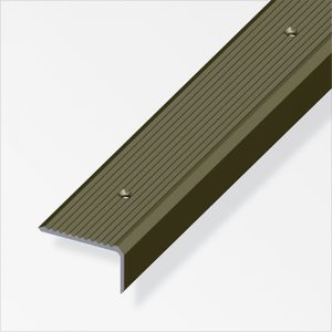 alfer Treppenprofil 1 m, 41 x 23 mm Aluminium eloxiert bronze