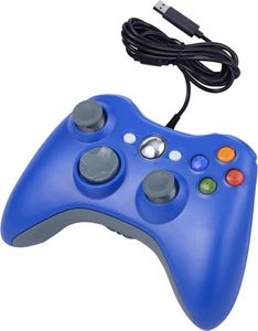 APT KX13B Xbox 360 kabelový ovladač modrý