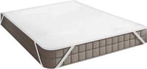 WOLTU Wasserdichter Matratzenschoner Matratzenauflage, Atmungsaktiv und Hygienekomfort, Anti-Allergie, ohne Knistern Weiß 160x200 cm
