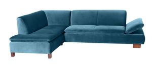 Max Winzer Terrence Ecksofa links mit Sofa 2,5-Sitzer rechts - Farbe: petrol - Maße: 270 cm x 190 cm x 76 cm; 2920-264-2044217-F07