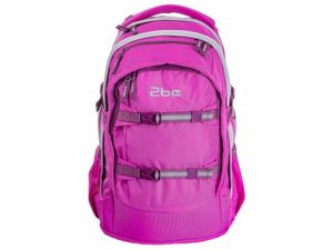 2Be Schulrucksack mit reflektierenden Elementen pink One Size