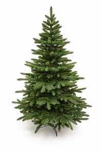 Weihnachtsbaum - Spanische Tanne - elegante und traditionelle Form - Metallständer - 2,20 m