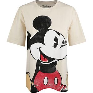 Disney - T-Shirt für Damen TV909 (M) (Sand/Schwarz/Rot)