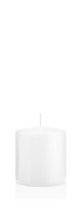 Wiedemann Kerzen Stumpenkerzen Weiß 80 x Ø 70 mm, 12 Stück, rußarm, tropffrei, hochwertiger Docht