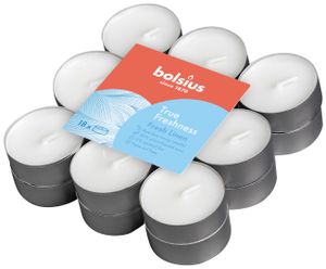 Bolsius Duftteelichter True Freshness Morgenfrische Ø 3,8 cm, 18er Pack