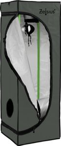 Zelsius Grow Tent 40 x 40 x 160 cm grau/schwarz Pflanzenzucht Indoor Zelsius Grow Tent 40 x 40 x 160 cm grau/schwarz Pflanzenzucht Indoor