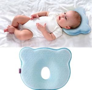Orthopädisches Babykissen gegen Verformung Plattkopf Baby Soft Pillow Blau