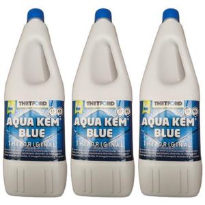 3 x Thetford Aqua Kem Blue Sanitärflüssigkeit WC Zusatz 2 Liter