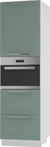 Backofenschrank Kvantum Q-D14/RU/2M/356 Teilauszug 60cm Korpus- & Frontfarbe wählbar,mint matt,weiß