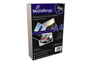 MEDIARANGE Fotopapier DIN A4, 120 g/m², matt, für Laserdrucker
