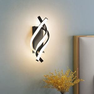 Wandleuchten, Warmes Licht Innenleuchten, 18W LED Außenwandleuchte, Wandbeleuchtung, Moderne Flurlampe, Treppenhaus-Licht, 3 Lichtquellen