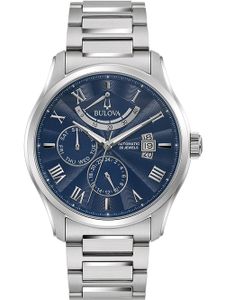 Bulova Herren Automatik Armbanduhr aus Edelstahl mit Edelstahl Band - Wilton - 96C147