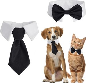 Verstellbare Fliege für Hunde und Katzen – formelle Kostümkrawatte für Haustiere, perfekt für Hochzeiten und besondere Anlässe, stilvoll und lustig