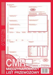 Medzinárodný nákladný list CMR 800-3N