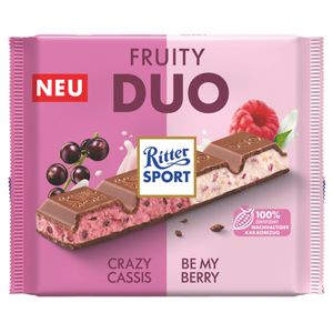 Ritter Sport Fruity Duo Joghurt Creme und Himbeer Stückchen 218g