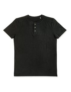 Stedman Herren T-Shirt Kurzarm Basic Rundhals Baumwolle Weich Shirt, Größe:XL, Farbe:Black Opal