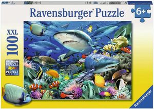 Ravensburger Puzzle Riff der Haie - XL-100 Teile für Kinder ab 6 Jahren