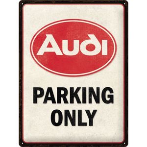 Plechová Ceduľa Audi Parking Only 30x40cm