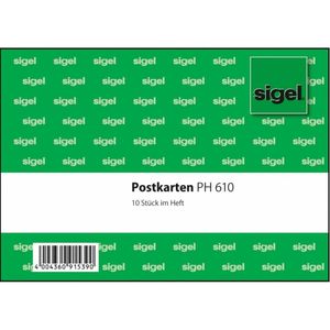 SIGEL PH610 Pohľadnice, brožúra, A6 q, 10 listov