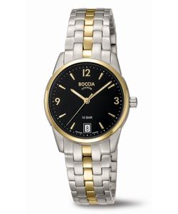 Boccia 3272-05 Damen-Armbanduhr Titan Bicolor