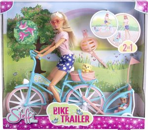 Steffi Love - Puppe mit Fahrrad und Anhänger - 2-in-1