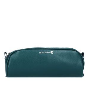 Melina C Echtleder Tasche Umhängetasche Schulter Verstellbare Träger Italian Made Saffiano, Farbe: darkgreen