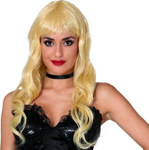 Prinzessin Mittelalter Wellen Perücke Kostüm Accessoire Locken Blond Karneval Märchenhafte Verwandlung Long Haar, Farbe: Gelb
