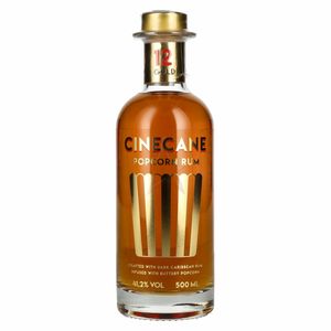 Cinecane Gold 12 POPCORN Rum 41,2 %  0,50 lt.
