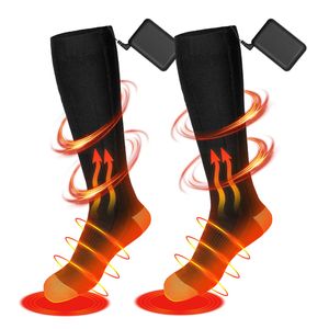Beheizbare Socken, 5000mAh Beheizte Socken Herren Damen Wiederaufladbare Batterien Elektrische Warme Socken Fußwärmer