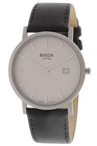 Boccia Herren Quarz Titan Armbanduhr aus Titan mit Saphirglas - 3637-01
