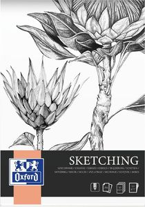 Oxford Art Skizzenblock "Sketching" DIN A4 120 g/qm 50 Blatt