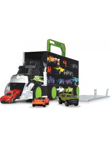 Dickie Toys Spielwaren Small Truck Carry Case mit Rampe im Mitnehmkoffer inkl. 4 Die-Cast-Fahrzeuge Spielzeugautos Autos Spielautos bayw1120