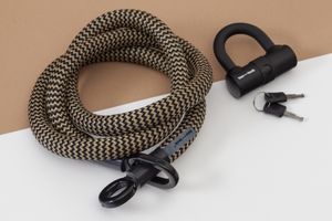 tex-lock Fahrradschloss - Größe: L - Farbe: gold