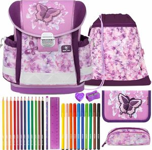 Belmil Schulranzen Set Classy Butterfly Chic Charms 10-teilig gefüllt
