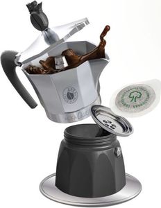 Caffe'' Borbone Mokaciao - Moka-Pod-Kaffeemaschine 44Mm mit Induktionstablett - bis zu 3 Kaffees mit einem Pod - 15 kostenlose Pods Caffe'' Borbone Mokaciao - Moka-Pod-Kaffeemaschine 44Mm mit Induktionstablett - bis zu 3 Kaffees mit einem Pod - 15 kostenlose Pods