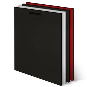 KLEMP Frontblende Geschirrspüler - Geschirrspülerfront, Farbe:Black Mat, Größe:594x715mm