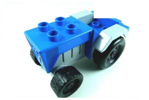 Bauernhof Traktor Auto blau grau  Lego Duplo C52