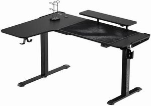 ULTRADESK Stół gamingowy WINGER 111×155×60 cm Ultradesk WINGER czarny