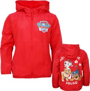 Paw Patrol Kinder Jungen Sommerjacke Herbst Jacke mit Kapuze – Rot / 98/104