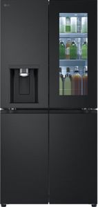 LG GMG861EPAE Side-by-Side French-Door, Essence Matte Black Wassertank, Breite 83,5 cm
