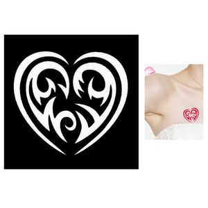 Henna Tattoo Schablone Airbrush Stencil Selbstklebend Herz