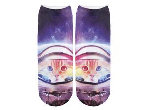Coole Socken mit lustigen Motiven, Variante wählen:SO-L012 Galaxy Katze