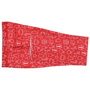 vidaXL 2-tlg. Weihnachtsanzug mit Krawatte Herren Größe 50 Rot